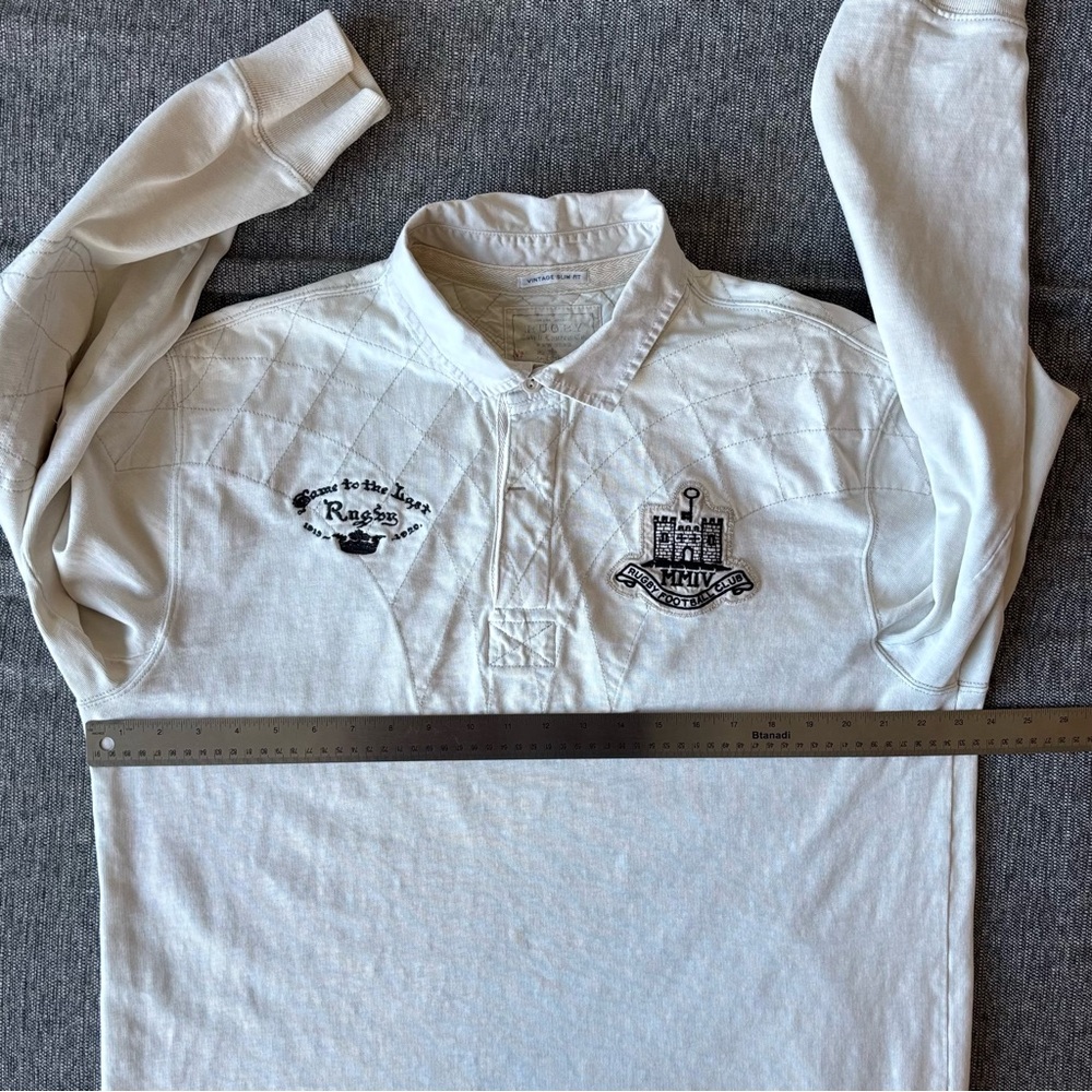 Rugby Ralph Lauren Vintage Slim Fit Rugby Shirt Men’s XXL Football Club Crest - Picture 14 of 15